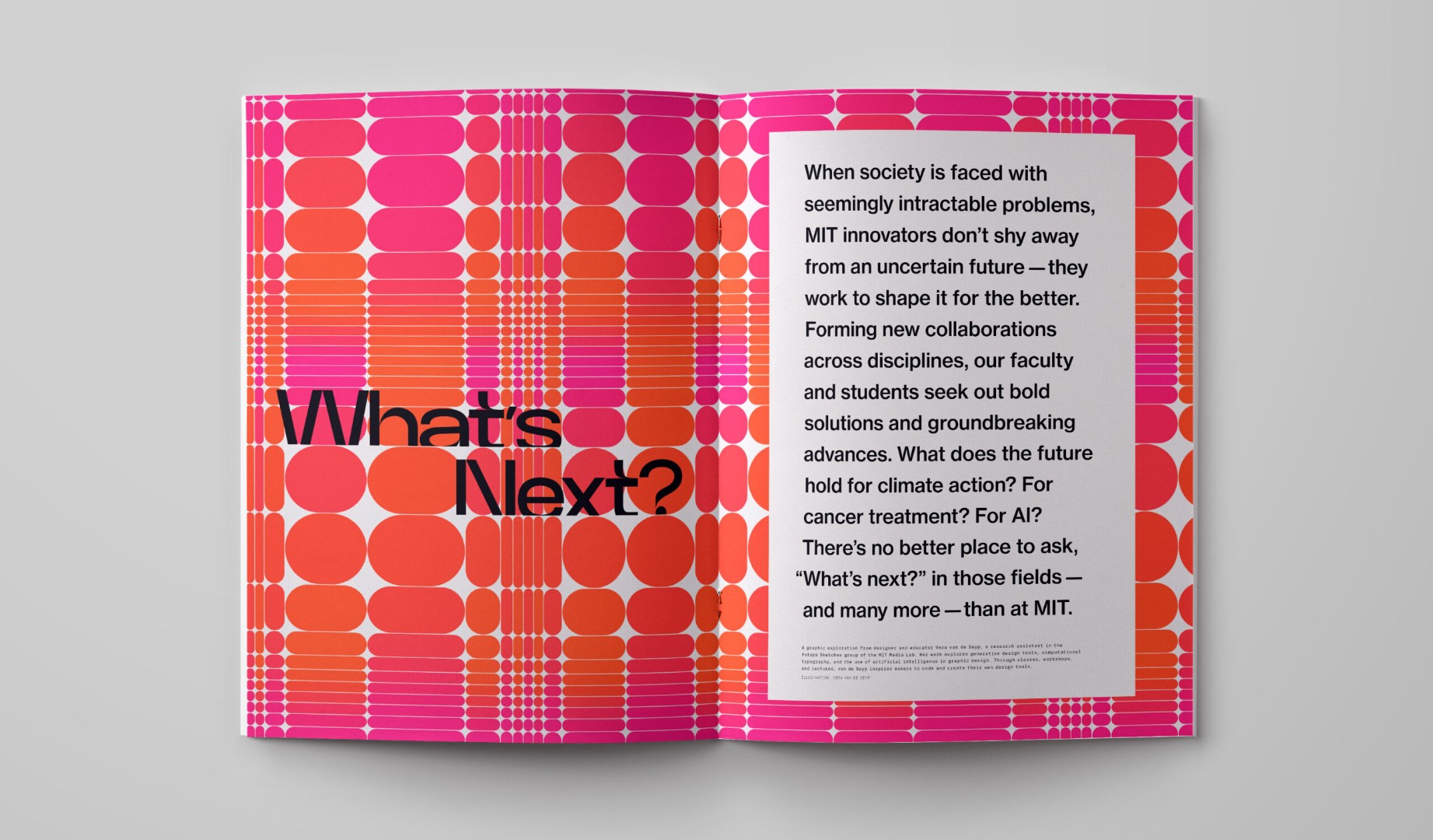 Spread layout by Stoltze Design